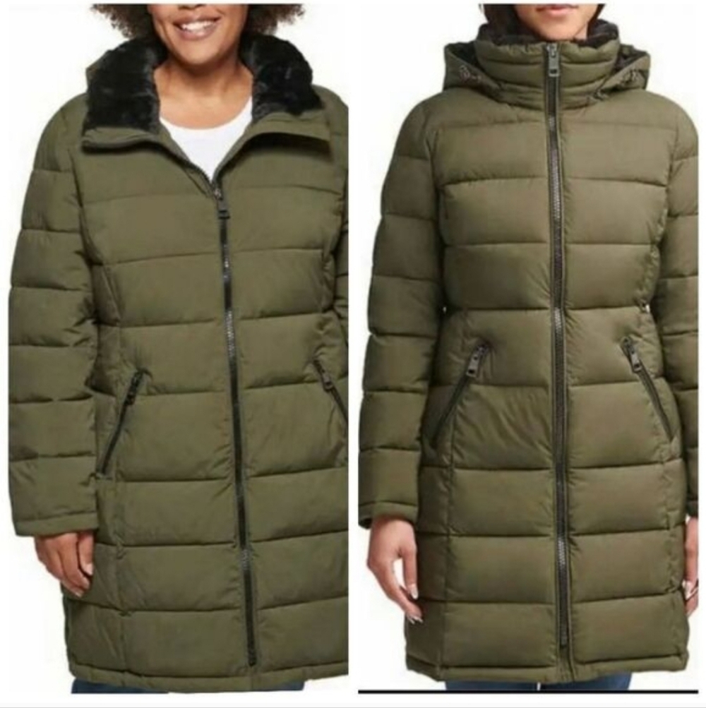 Andrew Marc Olive Women's Puffer Jacket